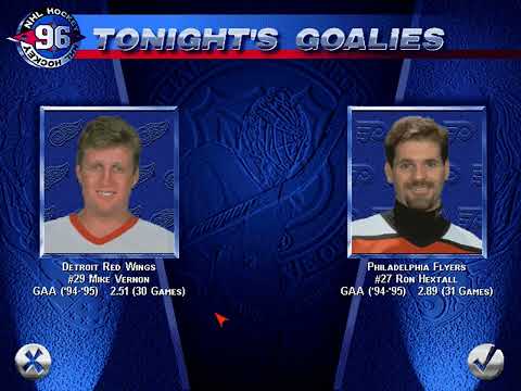 EA Sports NHL '96 - All-star Exhibition PHI 8 v DET 1 | Flyers Revenge Their 1997 Cup Loss to DET