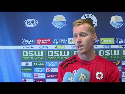 Mike van Duinen na afloop van Excelsior - Roda JC