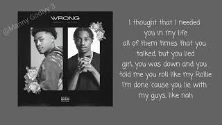 Luh Kel - Wrong (Remix) (ft. Lil Tjay) (Lyrics) [Official Audio]