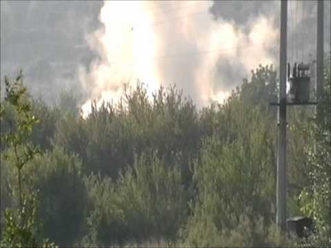 استهداف عربات لقوات النظام على طريق دركوش-عزمارين بواسطة لغم أرضي من قبل كتيبة درع العاصي