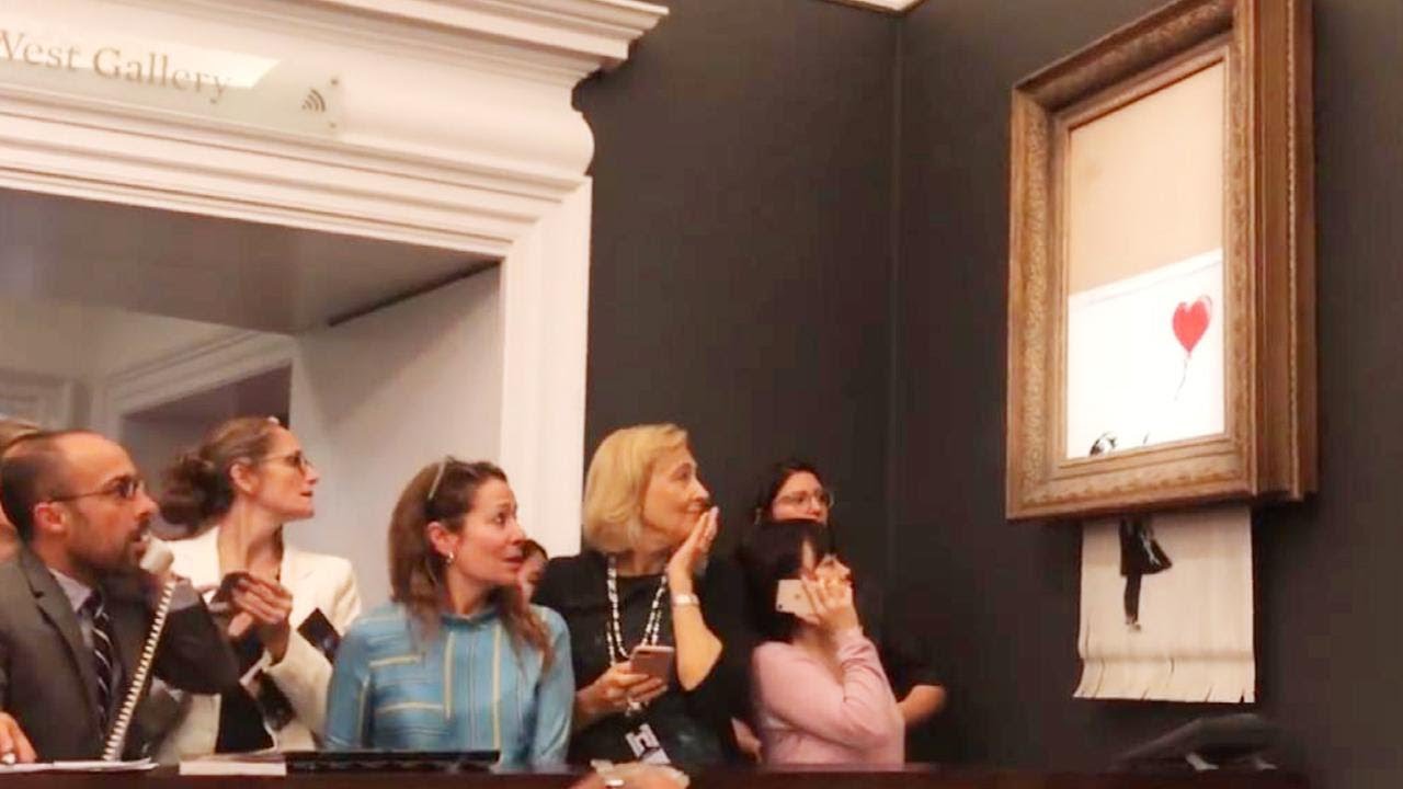Banksy's shredder prank