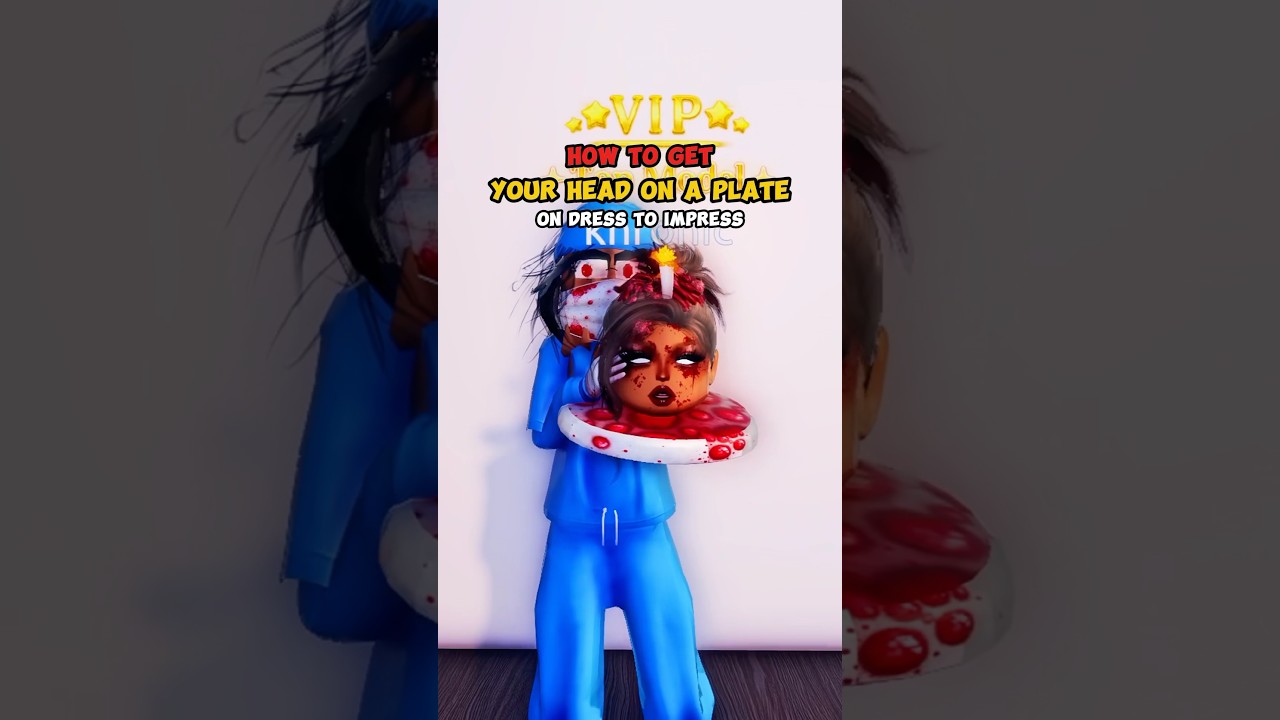 HEAD on a PLATE TUTORIAL on Dress to Impress #dresstoimpress #roblox #dti