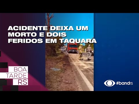 Acidente deixa um morto e dois feridos em Taquara