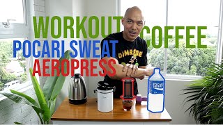Aeropress and Pocari Sweat - Weird Coffee Pre-Workout Recipe