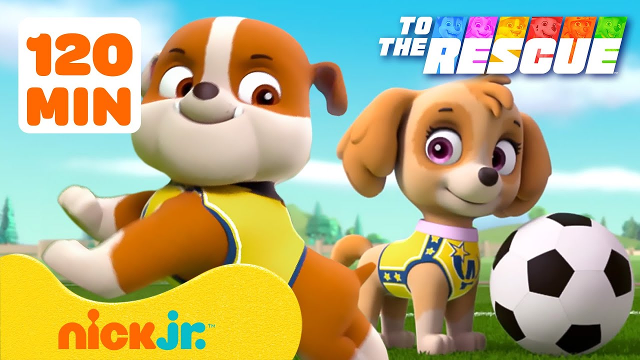 Patrulha Canina joga e resgata! ⚽️ | 120 minutos | Nick Jr. em Português