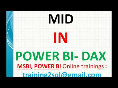 DAX Functions | MID in Power BI | mid in dax | dax left function