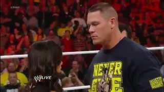 WWE Raw 11/19/12 Full Show John Cena And AJ Lee Kiss To The Dismay Of Vickie Guerrero