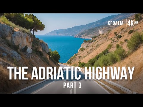 Scenic Road Trip Along The Adriatic Sea, Croatia - Part 3 - Split - Omiš - Brela - Makarska - 4K