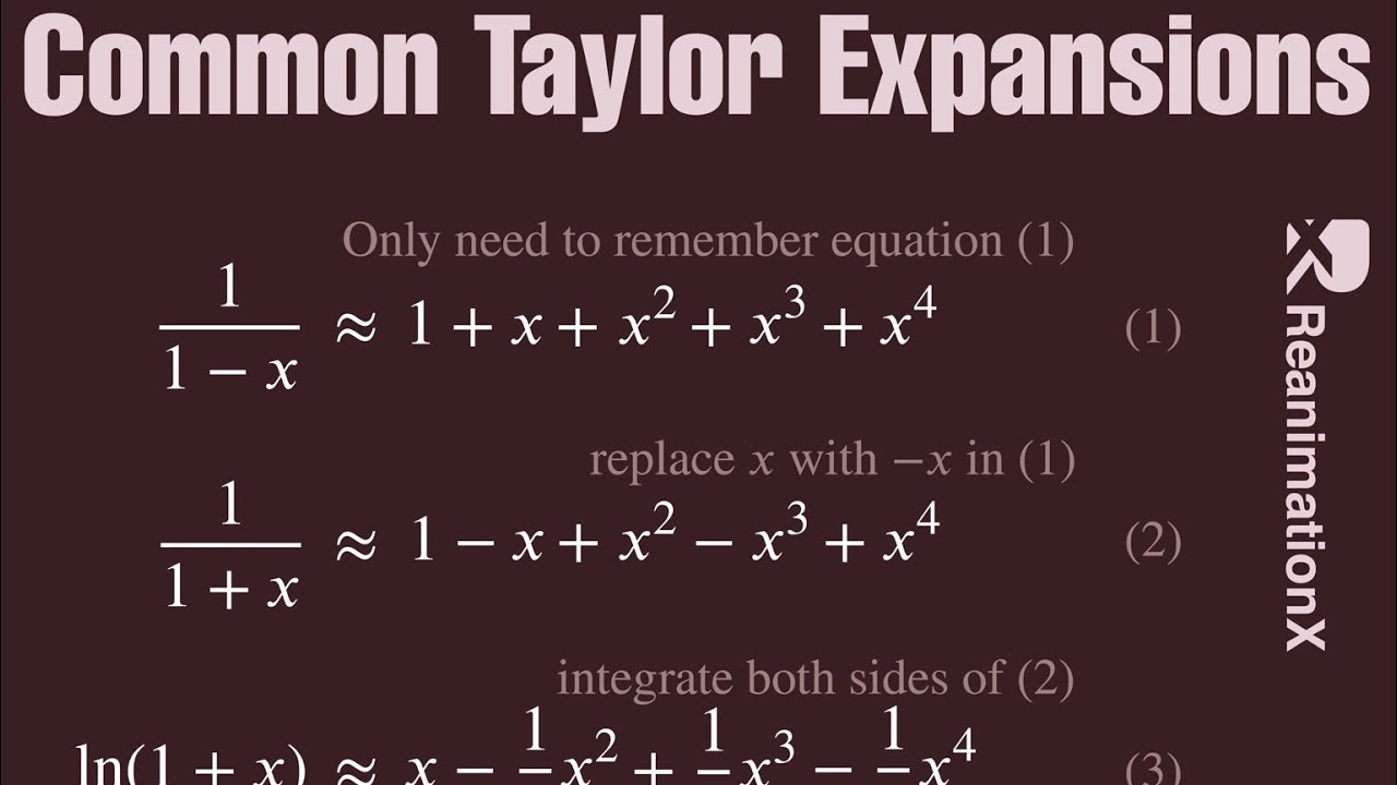 Common Taylor Expansions | Formula Memorization
