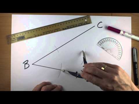 comment construire une bissectrice d'un angle au compas