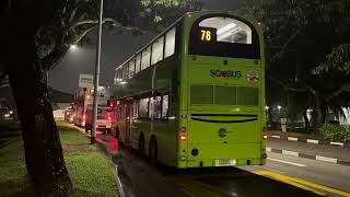 Tower Transit SG Volvo B9TL (WEG2) (Batch 3) SBS3396P on Service 78 at Bus Stop 20121