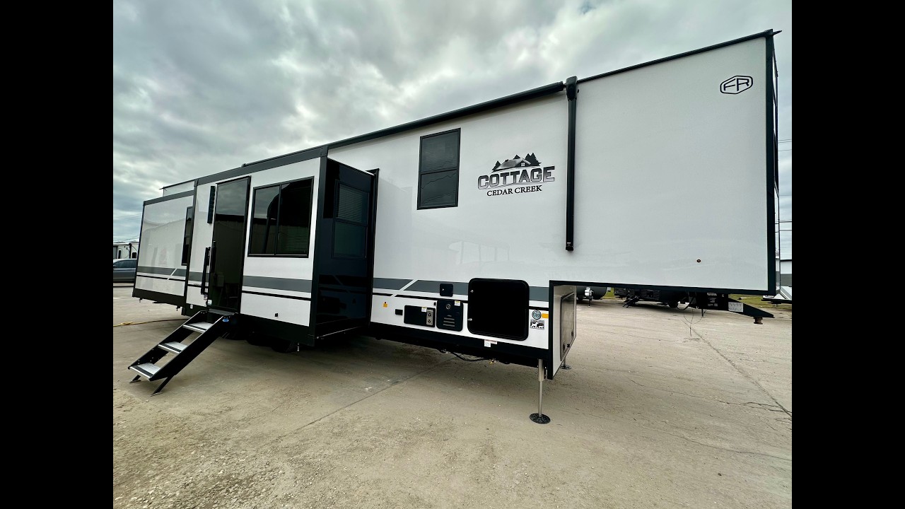 A photo of this 2026 Forest River Rv Cedar Creek Cottage 413FWC