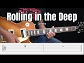 Rolling in the Deep - Adele - Guitar Instrumental Cover + Tab