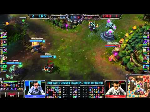 LMQ vs CRS   3rd place G4   S4 LCS NA Summer 3rd place Match, Game 4   LMQ vs Team Curse VOD