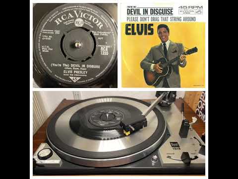Elvis Presley: (You’re the) Devil in Disguise, 1963 (RCA 47-8188) Dual 1019 45rpm 7“ vinyl single