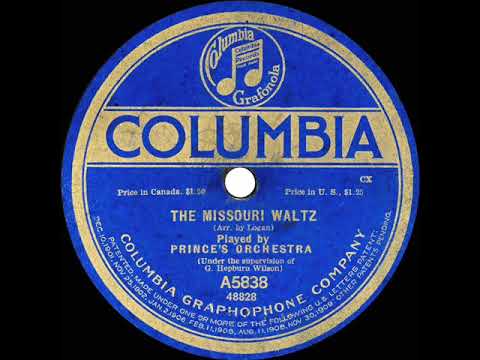 1916 Prince’s Orchestra - The Missouri Waltz