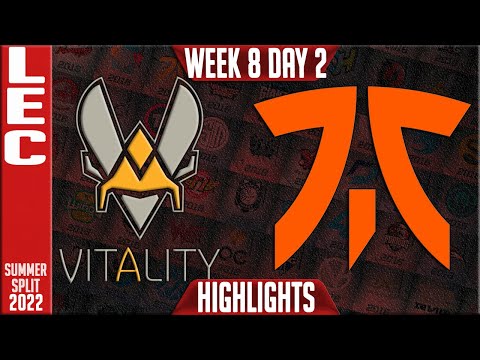 VIT vs FNC Highlights | LEC Summer 2022 W8D2 | Team Vitality vs Fnatic