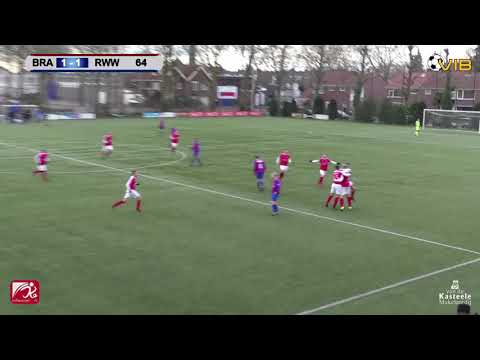 Brabantia 1 - Rood-Wit 1 doelpunt Sven van Zwam