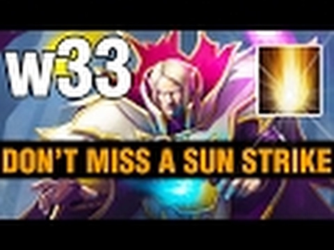 DON'T MISS A SUN STRIKE!!!   w33 Plays Invoker   Dota 2