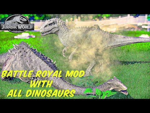 Battle Royale Mod With All Dinosaurs - Jurassic World Evolution ( 67 Dinosaurs )