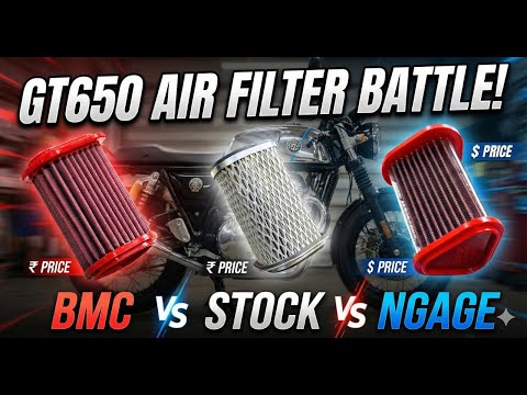 BMC Air Filter for GT650 I Performance Modification | BMC vs NGAGE | #gt650 #bmc #ngage #airfilter