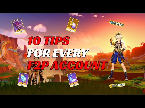 TOP 10 GENSHIN TIPS for YOUR F2P ACCOUNT! (Beginner to PRO)