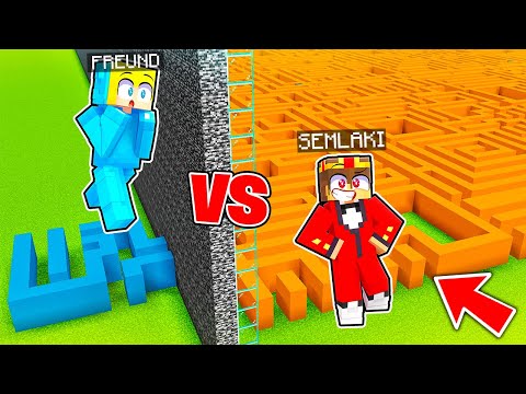 Ich PRANKE meinen FREUND in einer LABYRINTH BAU CHALLENGE! - Minecraft