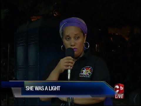 Tributes Flow At Carib Queen's Wake