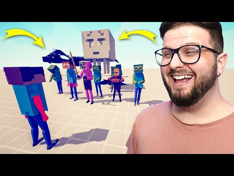 BATALHA DE MINECRAFT! - Totally Accurate Battle Simulator (TABS)