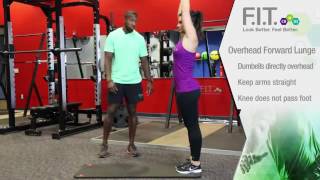 Overhead Forward Lunges