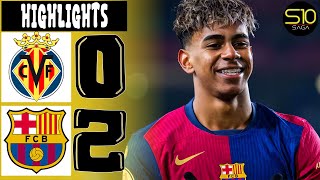 Download lagu Villarreal vs Barcelona 0-2🔥Laliga EA Sports | All Goals and Highlights Football mp3