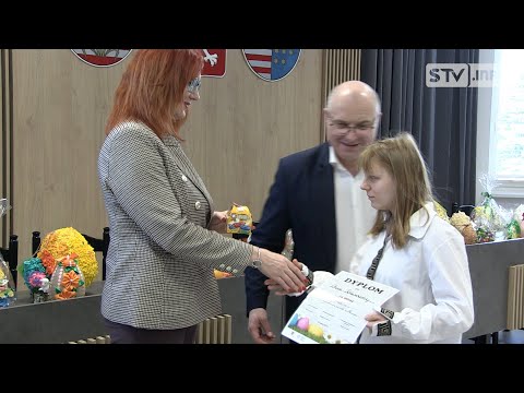 Nagrody za pisanki od opatowskiego starosty. Były piękne i barwne