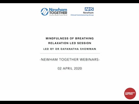 Mindfulness of Breathing Relaxation Led Online Session – 02 Apr 20