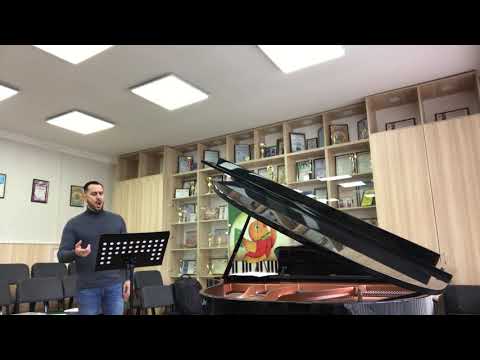 FRAN COBOS - Practicing “ Un dì all’azzurro spazio ( L’improvviso)” Andrea Chénier , 1st Act.