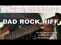 How To Play Dad Rock By TRSH Riff WITH TABS