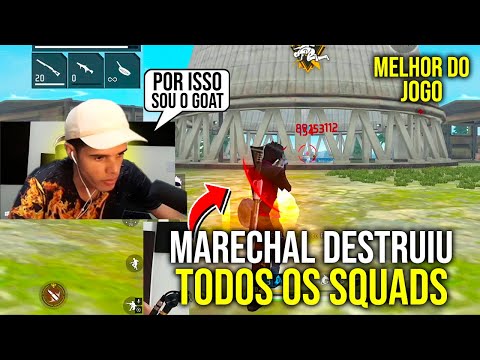 MARECHAL DESTRUIU TODOS OS SQUAD - NO FREE FIRE E PROVOU QUE E O MELHOR DA ATUALIDADE