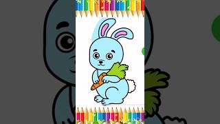 Easy Bunny Coloring Page – Relax and Paint