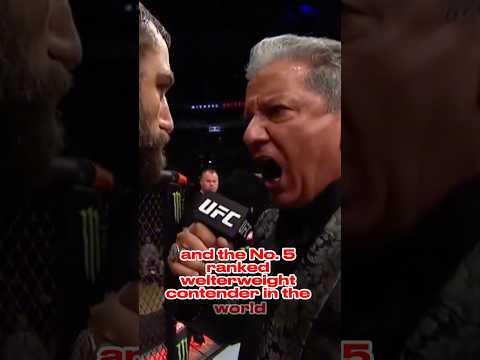 Bruce Buffer Goes CRAZY in Octagon 🤯 #shorts #ufc