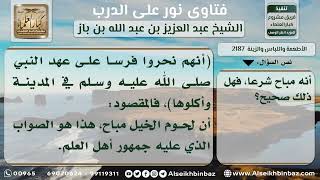 صورة 2187 - حكم أكل لحم الخيل - نور على الدرب