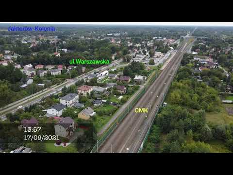 Gmina Jaktorów z lotu ptaka - okolice najnowszej inwestycji czyli CPK - Centralny Port Komunikacyjny