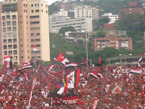 "Barra del Caracas FC Final juego de ida Caracas vs tachira" Barra: Los Demonios Rojos • Club: Caracas