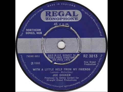 UK New Entry 1968 (210) Joe Cocker - With A Little Help From My Friends