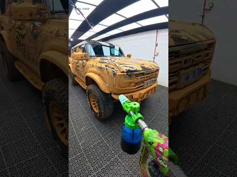 From Muddy Mess to Showroom Shine! 🧼 Ford Bronco Deep Clean #acperformance #satisfying #cleaning