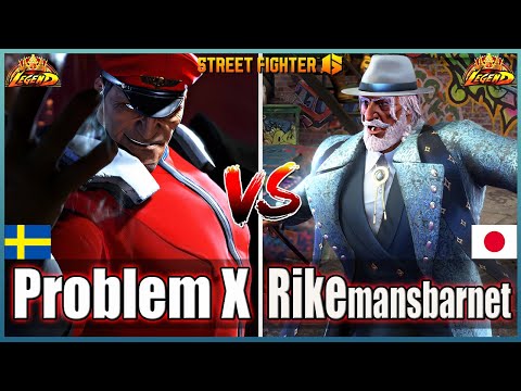 Street Fighter 6🔥Problem X (M Bison #1)  Vs  Rikemansbarnet (JP)🔥Best Ranked Match🔥FightingGameWorld