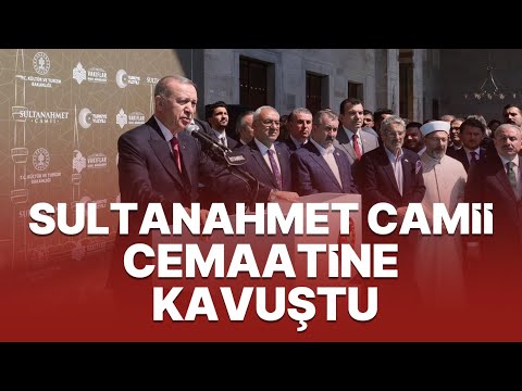#CANLI SULTANAHMET CAMİİ İBADETE AÇILDI