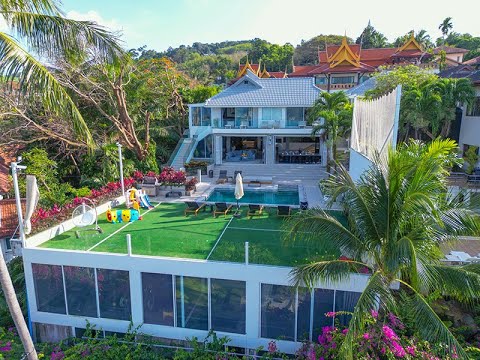 Luxury 5 Bedroom Private Pool Villa with Ocean View in Phuket (PTG2)