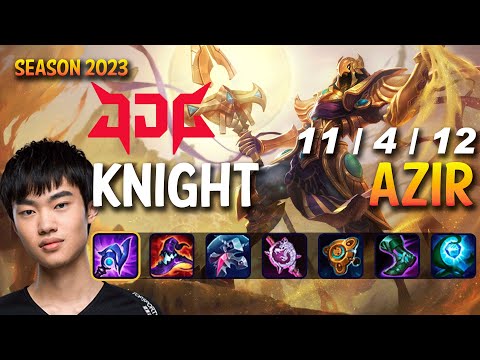 JDG Knight AZIR vs CORKI Mid - Patch 13.12 KR Ranked