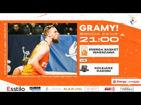 Energa Basket Warszawa - Kolejarz Basket Radom (2 LM, Grupa B, 28 Kolejka, Sezon 2022/2023)