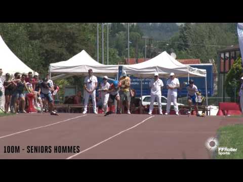 Finales des 100m seniors hommes et femmes - france route 2017