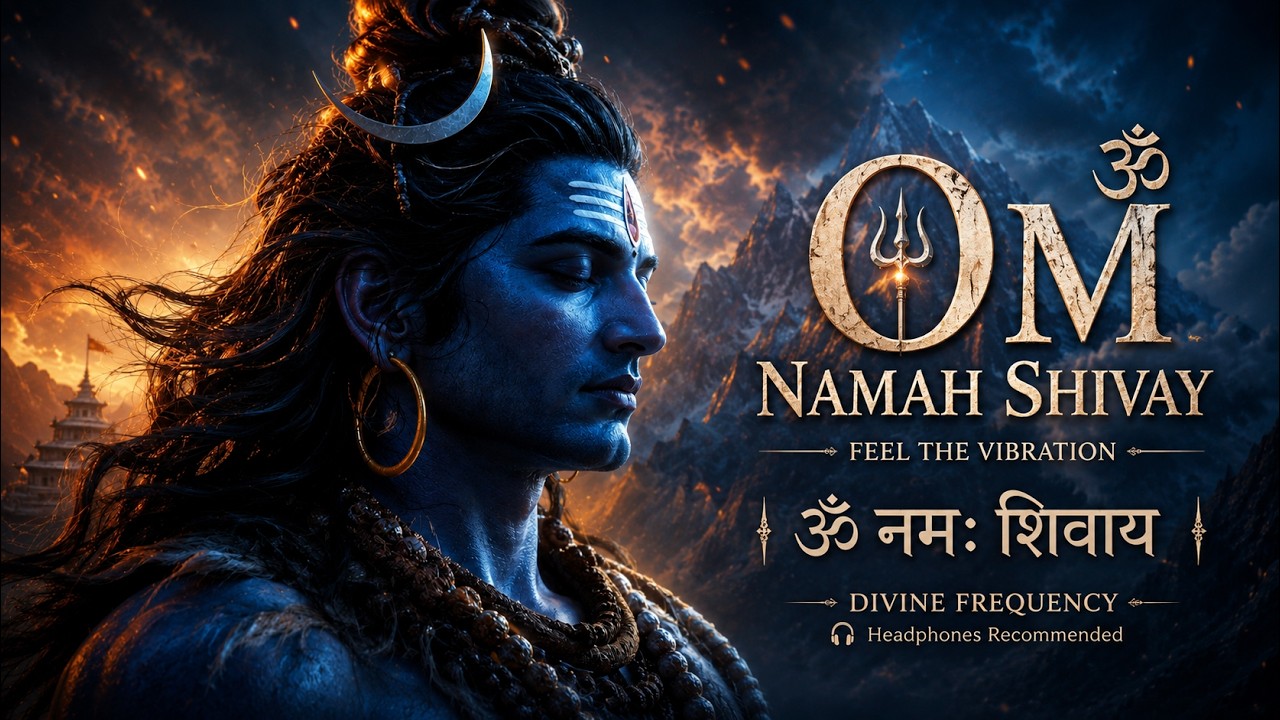 ॐ नमः शिवाय 108+ Times | Healing Frequency Vibration | Shiva Mantra Meditation — Vrinda Ke Geet